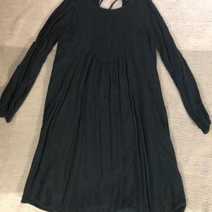 Pleated Forest Green Old Navy Dress Size: S